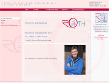 Tablet Screenshot of praxisroth.de